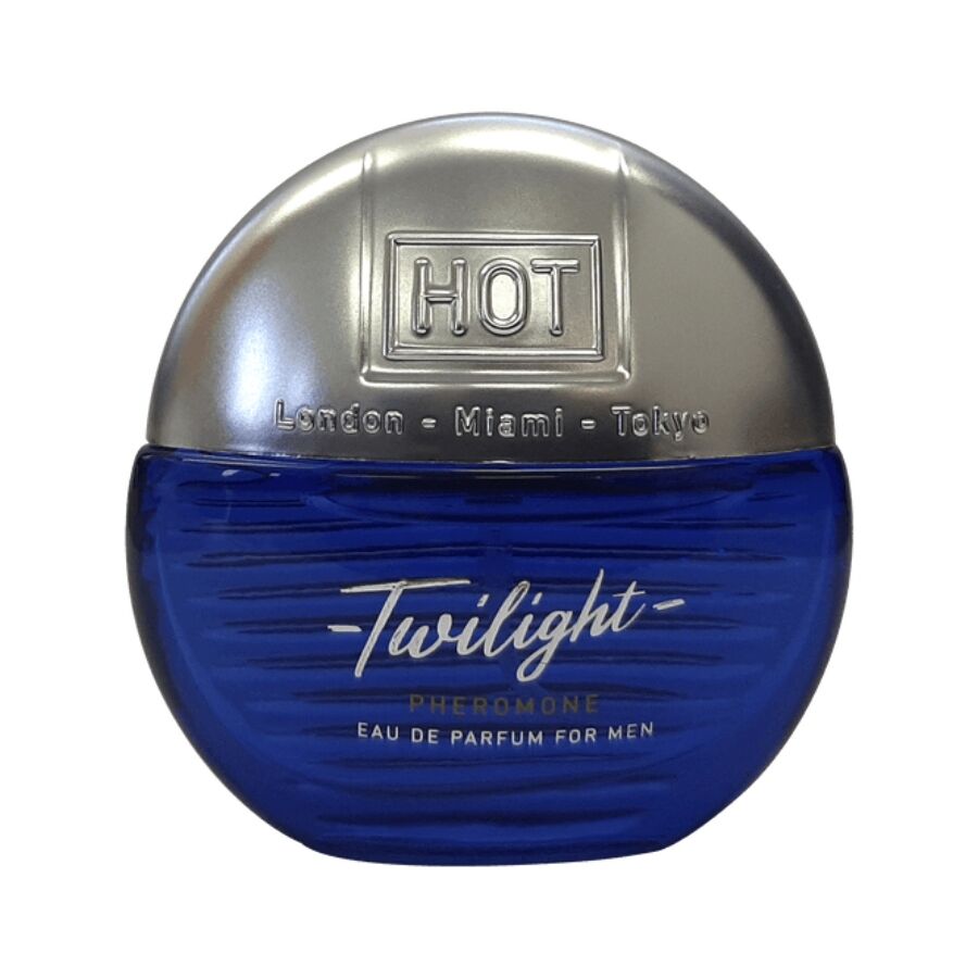 La marca HOT nos facilita esta imagen de su producto HOT - TWILIGHT PERFUME CON FEROMONAS HOMBRE 15 ML para nuestro catálogo.
