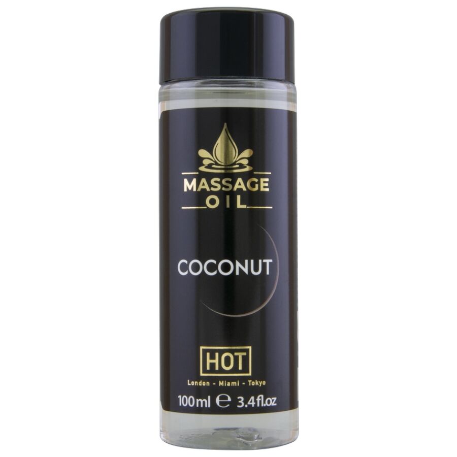 La marca HOT nos facilita esta imagen de su producto HOT - ACEITE DE MASAJE COCO 100 ML para nuestro catálogo.