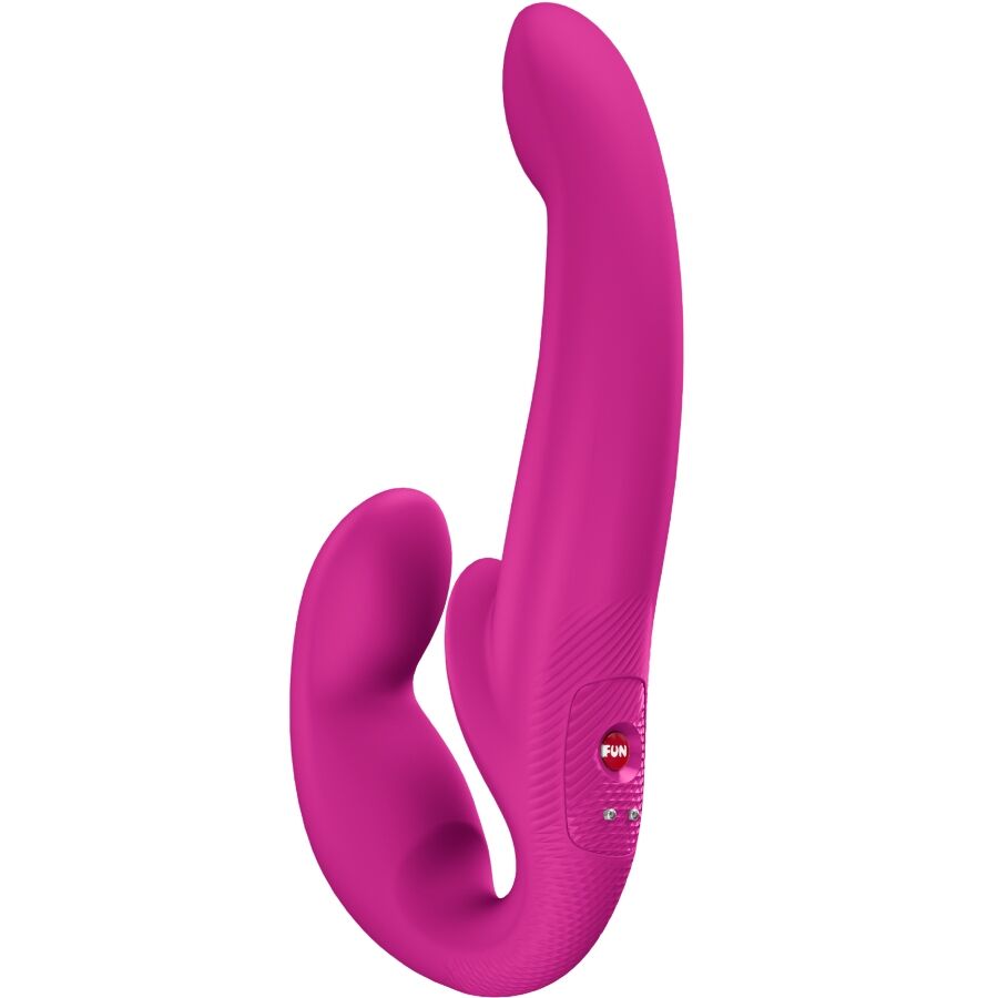 La marca FUN FACTORY nos facilita esta imagen de su producto FUN FACTORY - SHARE VIBE PRO DILDO DOBLE VIBRADOR MAGENTA para nuestro catálogo.