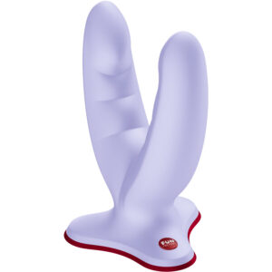 La marca FUN FACTORY nos facilita esta imagen de su producto FUN FACTORY - RYDE DILDO DOBLE VIOLETA para nuestro catálogo.