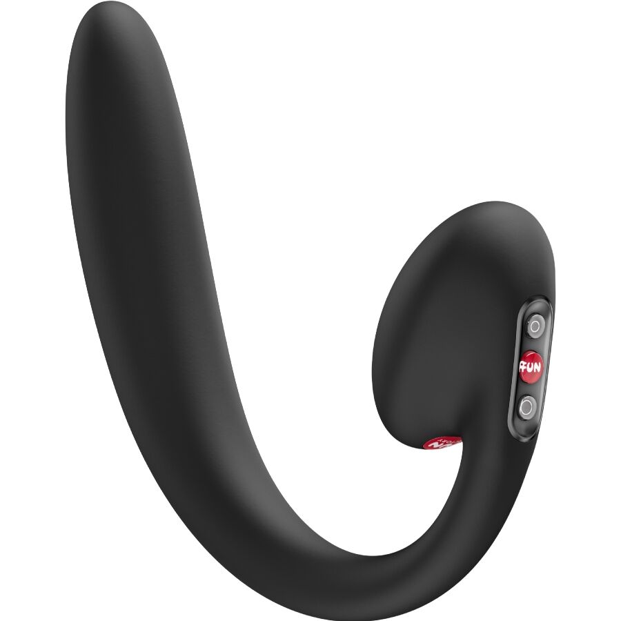 La marca FUN FACTORY nos facilita esta imagen de su producto FUN FACTORY - CRESCENDO DOBLE VIBRADOR INSERTABLE AIR PULSE NEGRO para nuestro catálogo.