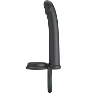 La marca PRETTY LOVE PARTY UP nos facilita esta imagen de su producto PRETTY LOVE - MOSES ANILLO DOBLE PENE PARA DONLE PENETACIÓN NEGRO para nuestro catálogo.