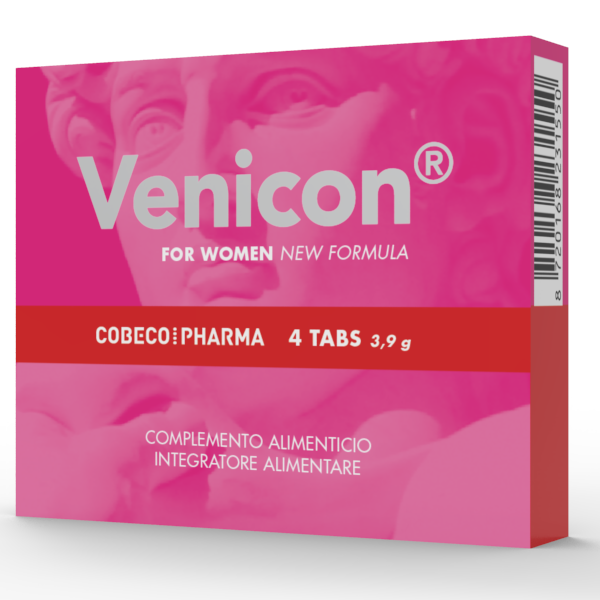 La marca COBECO PHARMA nos facilita esta imagen de su producto Venicon for Women – Vitalidad y Deseo Sexual Femenino de Forma Natural (ES) para nuestro catálogo.