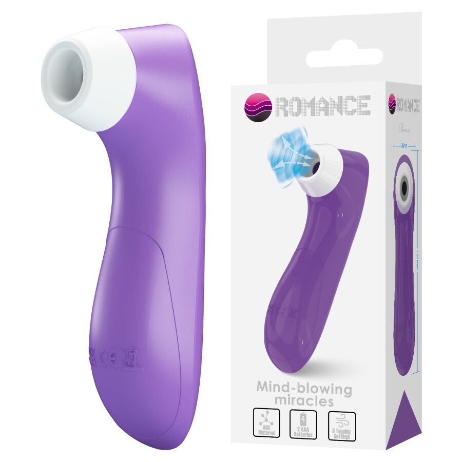 La marca ROMANCE nos facilita esta imagen de su producto ROMANCE - SUCCIONADOR DE CLÍTORIS CON TECNOLOGÍA DE PULSACIÓN MORADO para nuestro catálogo.