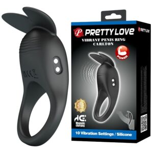 La marca PRETTY LOVE MALE nos facilita esta imagen de su producto PRETTY LOVE - CARLTON ANILLO PARA PENE CON ESTIMULADOR DE CLÍTORIS para nuestro catálogo.