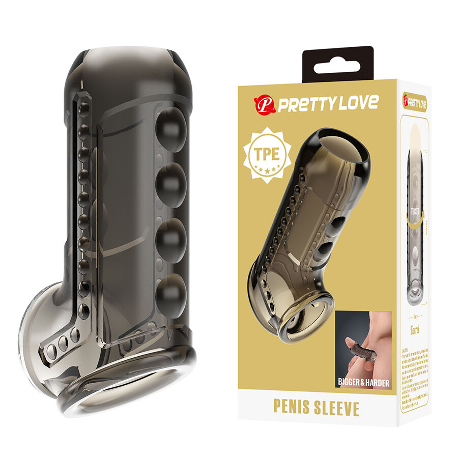 La marca PRETTY LOVE MALE nos facilita esta imagen de su producto PRETTY LOVE - FUNDA PARA PENE CON TEXTURA para nuestro catálogo.