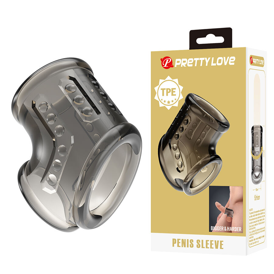 La marca PRETTY LOVE MALE nos facilita esta imagen de su producto PRETTY LOVE - FUNDA PARA EL PENE TIPO ANILLO para nuestro catálogo.