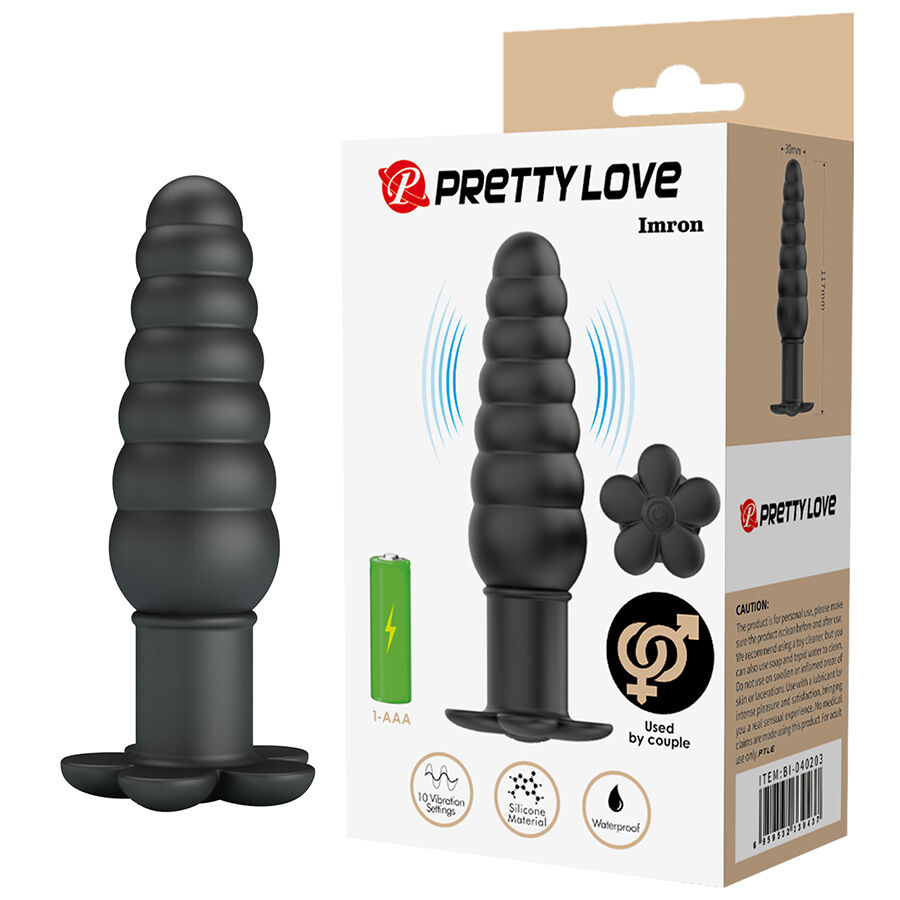 La marca PRETTY LOVE BOTTOM nos facilita esta imagen de su producto PRETTY LOVE - IMRON PLUG ANAL CON VIBRACIÓN para nuestro catálogo.
