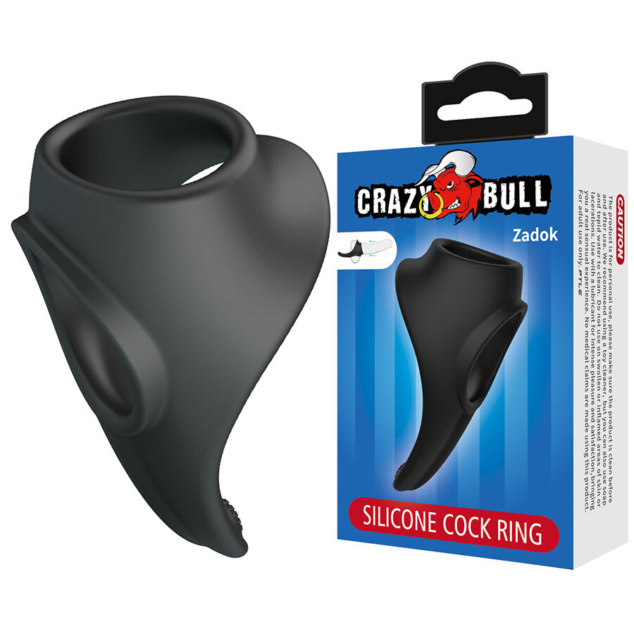 La marca CRAZY BULL nos facilita esta imagen de su producto CRAZY BULL - ZADOK ANILLO ERGONÓMICO CON ESTIMULADOR DE PERINÉ para nuestro catálogo.