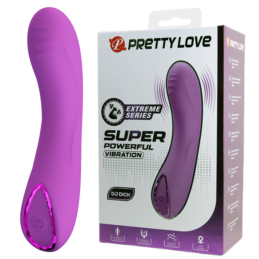 La marca PRETTY LOVE SMART nos facilita esta imagen de su producto PRETTY LOVE - DJ DICK VIBRADOR PUNTO G MORADO para nuestro catálogo.