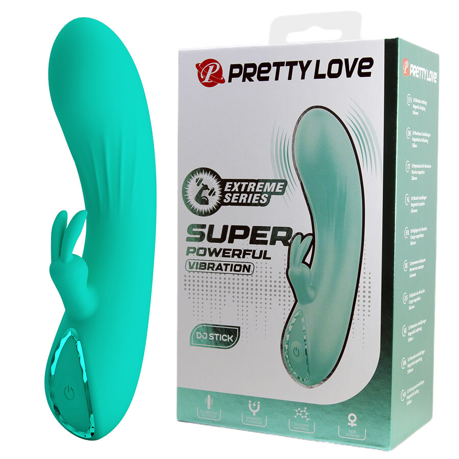 La marca PRETTY LOVE FLIRTATION nos facilita esta imagen de su producto PRETTY LOVE- DJ STICK VIBRADOR PUNTO G TURQUESA para nuestro catálogo.