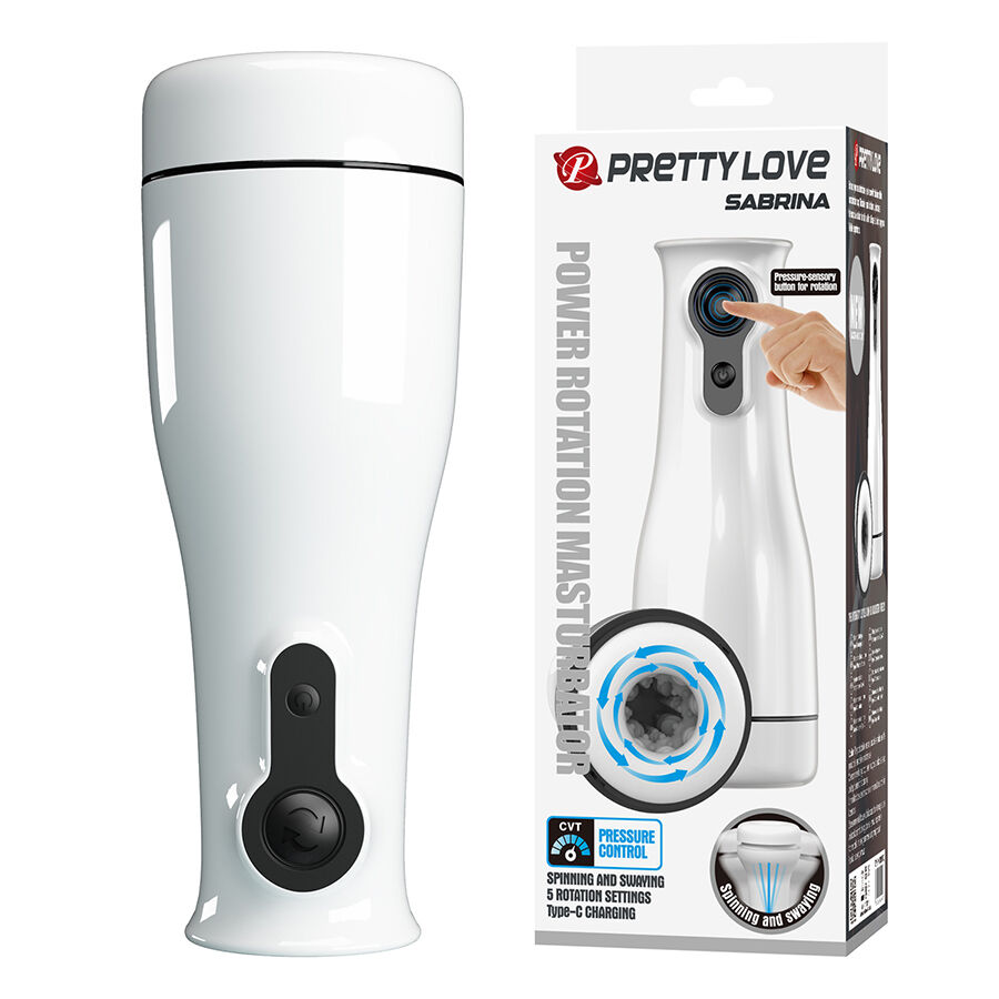 La marca PRETTY LOVE MALE nos facilita esta imagen de su producto PRETTY LOVE - SABRINA MASTURBADOR MASCULINO CON ROTACIÓN Y BALANCEO para nuestro catálogo.