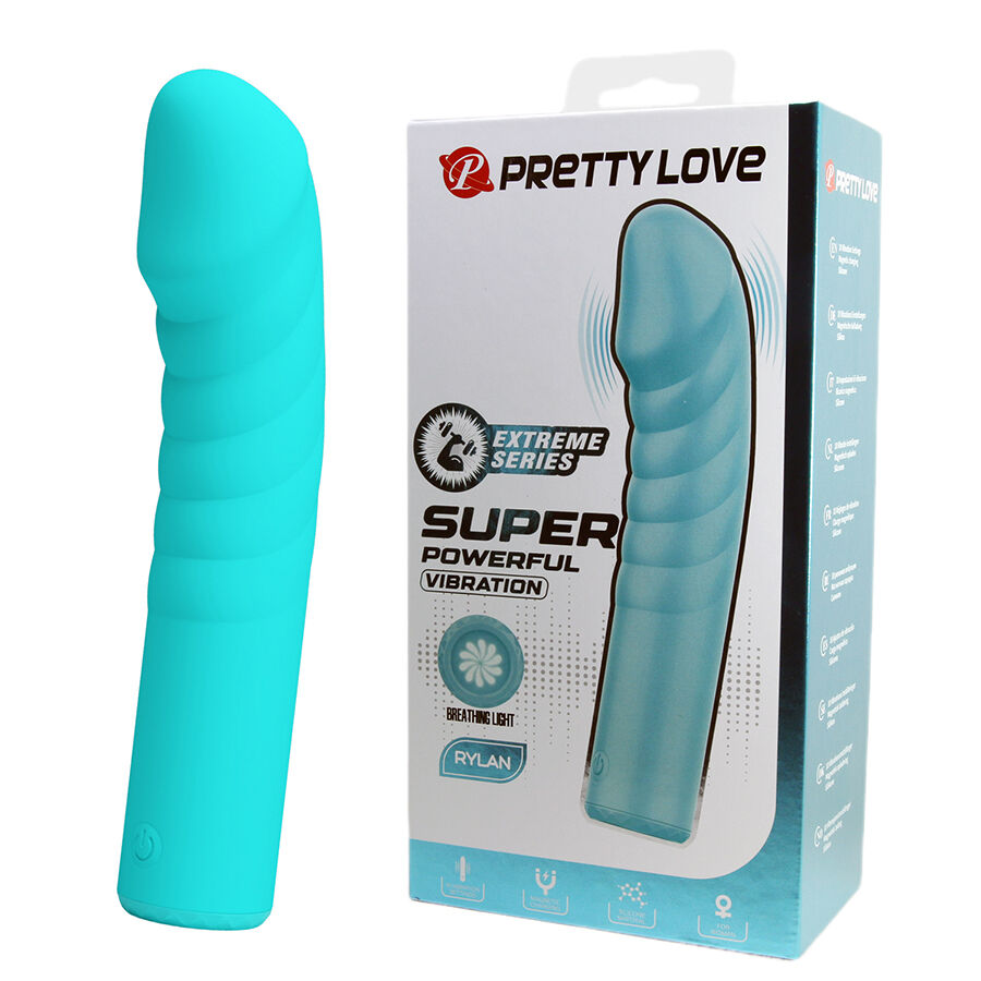 La marca PRETTY LOVE FLIRTATION nos facilita esta imagen de su producto PRETTY LOVE - RYLAN VIBRADOR PUNTO G AZUL para nuestro catálogo.