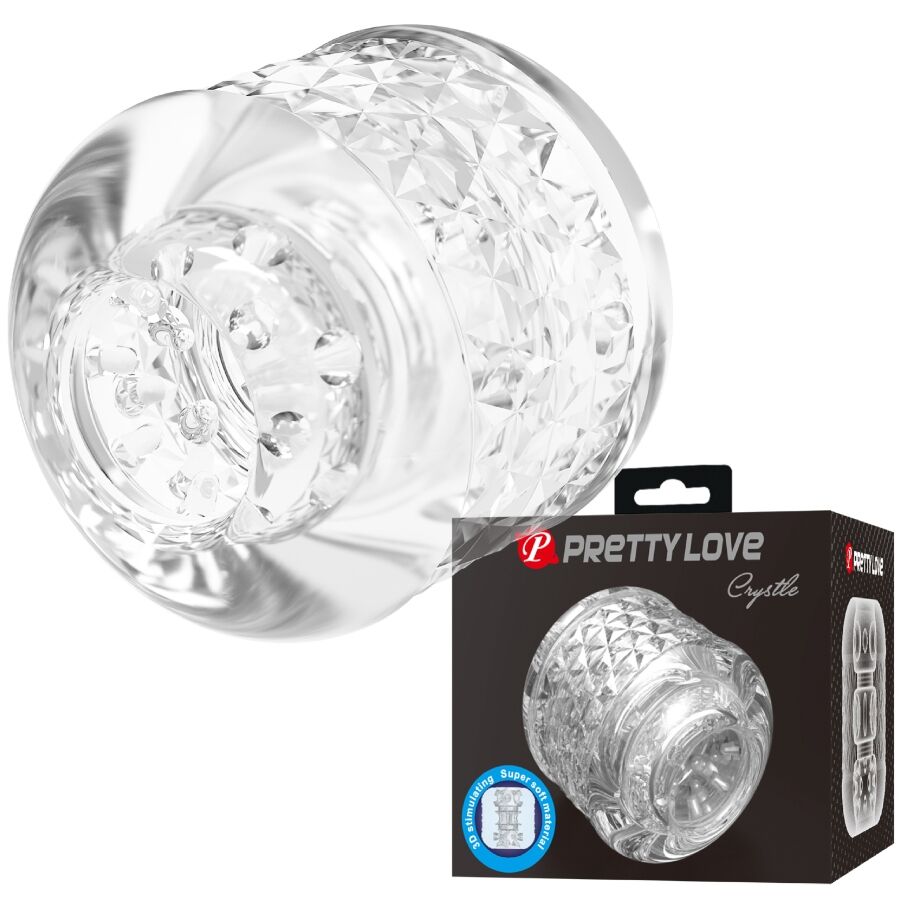 La marca PRETTY LOVE MALE nos facilita esta imagen de su producto PRETTY LOVE - CRYSTLE MASTURBADOR DOBLE ENTRADA para nuestro catálogo.