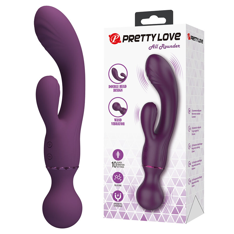 La marca PRETTY LOVE FLIRTATION nos facilita esta imagen de su producto PRETTY LOVE - ALL ROUNDER VIBRADOR PUNTO G MORADO para nuestro catálogo.