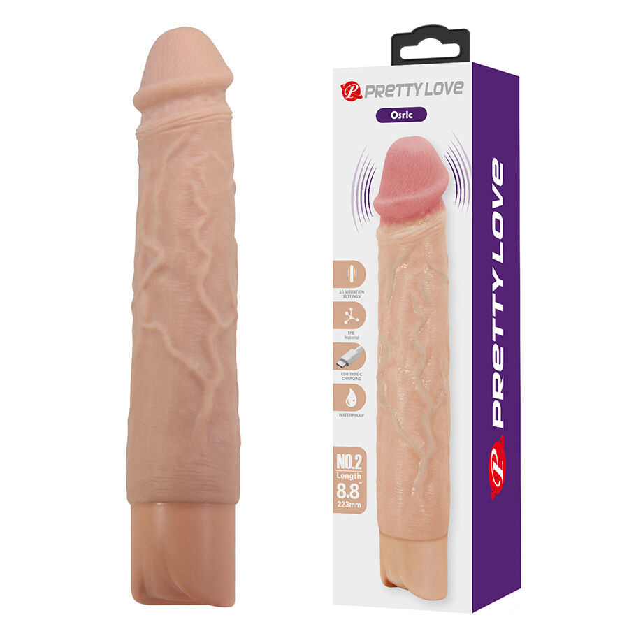 La marca PRETTY LOVE HIGH GRADE nos facilita esta imagen de su producto PRETTY LOVE - OSRIC VIBRADOR REALÍSTICO FLEXIBLE para nuestro catálogo.