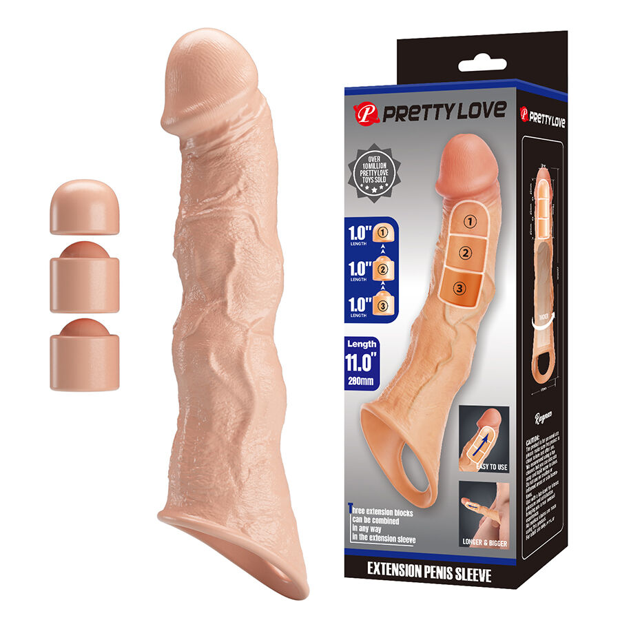 La marca PRETTY LOVE MALE nos facilita esta imagen de su producto PRETTY LOVE - RAGNAR FUNDA EXTENSORA CON EXTENSORES AJUSTABLES para nuestro catálogo.