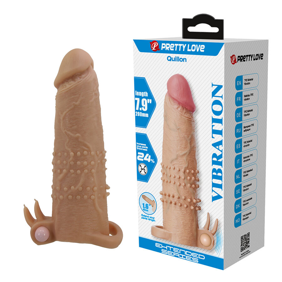 La marca PRETTY LOVE MALE nos facilita esta imagen de su producto PRETTY LOVE - QUILLON FUNDA PARA PENE CON ESTIMULADOR DE CLÍTORIS Y VIBRACIÓN para nuestro catálogo.