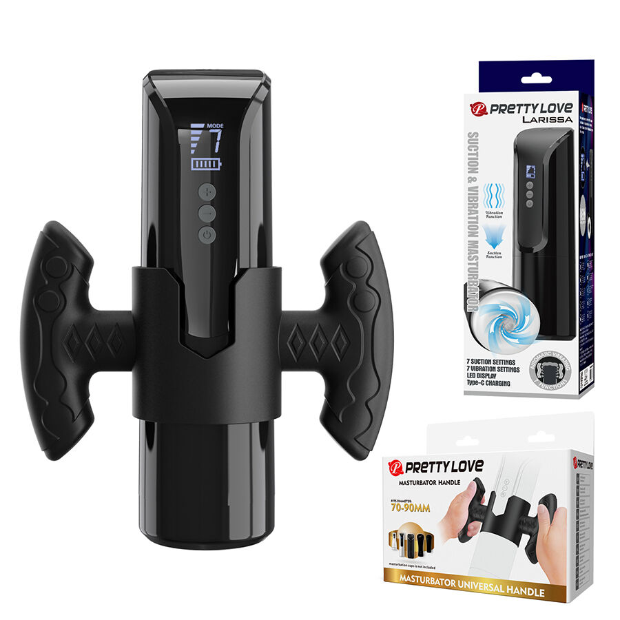 La marca PRETTY LOVE MALE nos facilita esta imagen de su producto PRETTY LOVE - LARISSA MASTURBADOR SUCCIONADOR CON VIBRACIÓN + SUJECIÓN para nuestro catálogo.