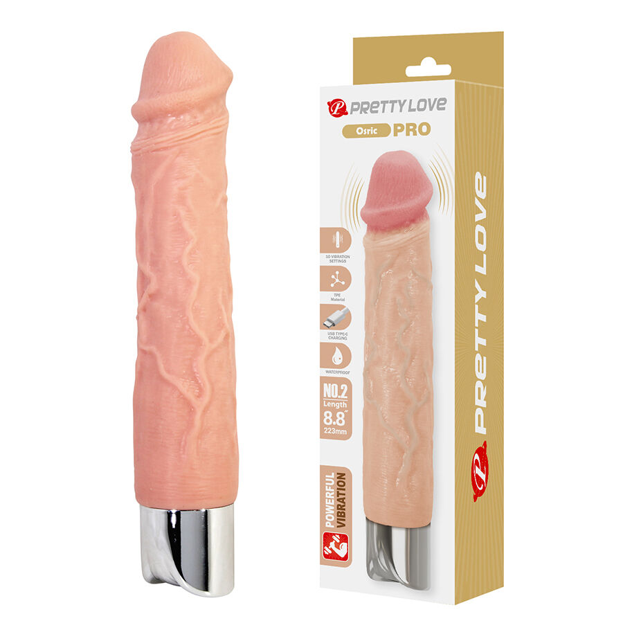La marca PRETTY LOVE HIGH GRADE nos facilita esta imagen de su producto PRETTY LOVE - OSRIC PRO VIBRADOR REALÍSTICO FLEXIBLE para nuestro catálogo.