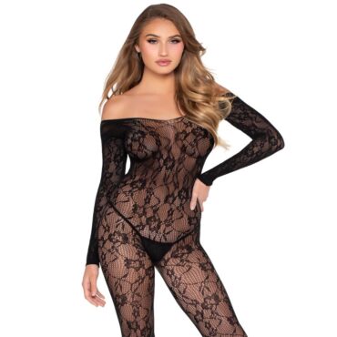 La marca LEG AVENUE BODYSTOCKINGS nos facilita esta imagen de su producto LEG AVENUE - 89366 BODYSTOCKING DE LENCERÍA DE ENCAJE NEGRO - TALLA ÚNICA para nuestro catálogo.