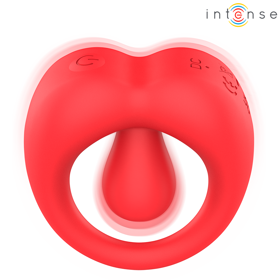 La marca INTENSE FOR HIM nos facilita esta imagen de su producto INTENSE - RUSSELL ANILLO VIBRADOR CON ESTIMULACIÓN DE CLÍTORIS ROJO para nuestro catálogo.