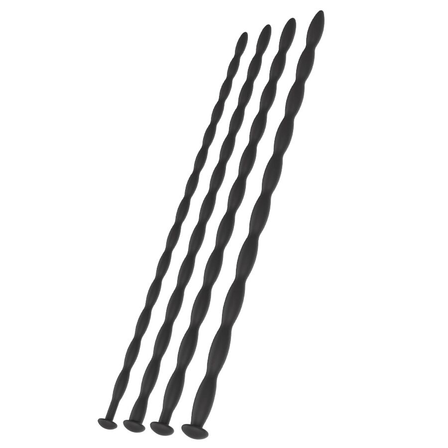 La marca HIDDEN DESIRE nos facilita esta imagen de su producto HIDDEN DESIRE - EXTREME ADVANCED SET DE DILATADORES DE URETRA 4 UDS para nuestro catálogo.