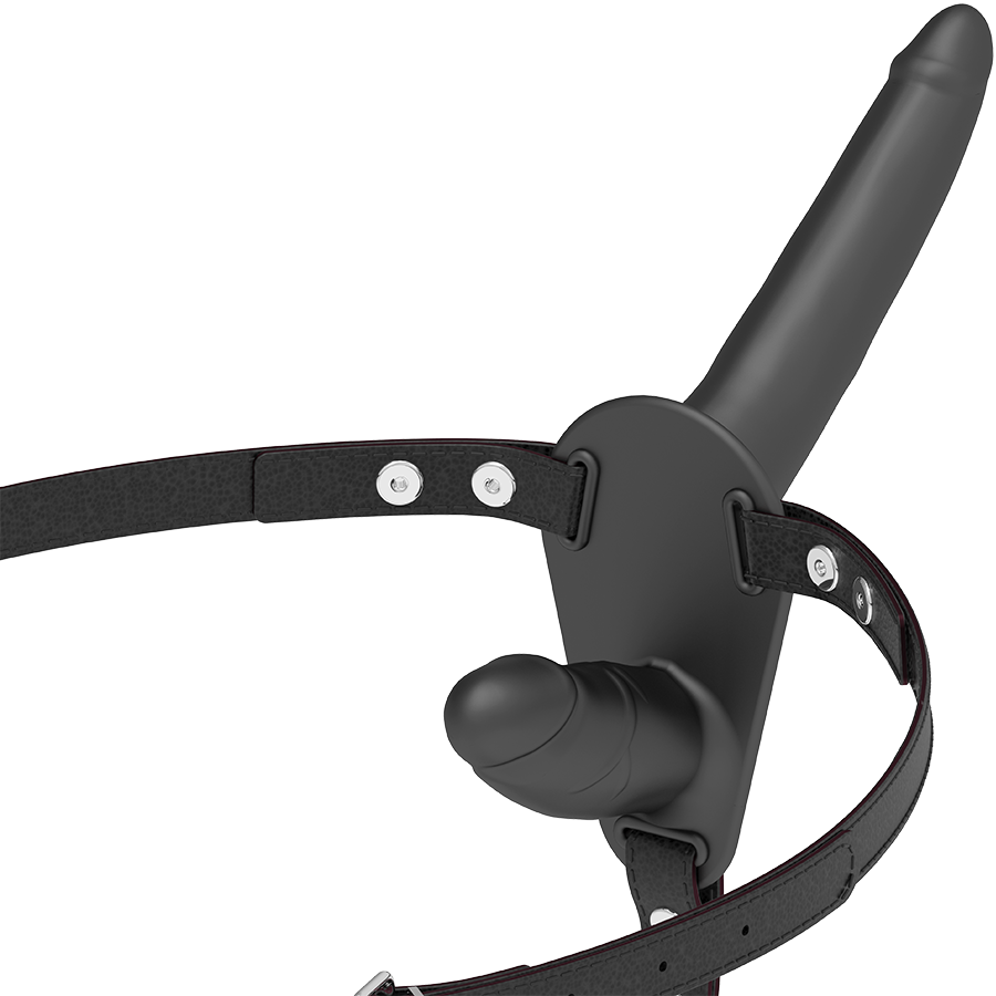 La marca FETISH SUBMISSIVE HARNESS nos facilita esta imagen de su producto FETISH SUBMISSIVE ARNÉS DOBLE PENETRACIÓN NEGRO UP para nuestro catálogo.