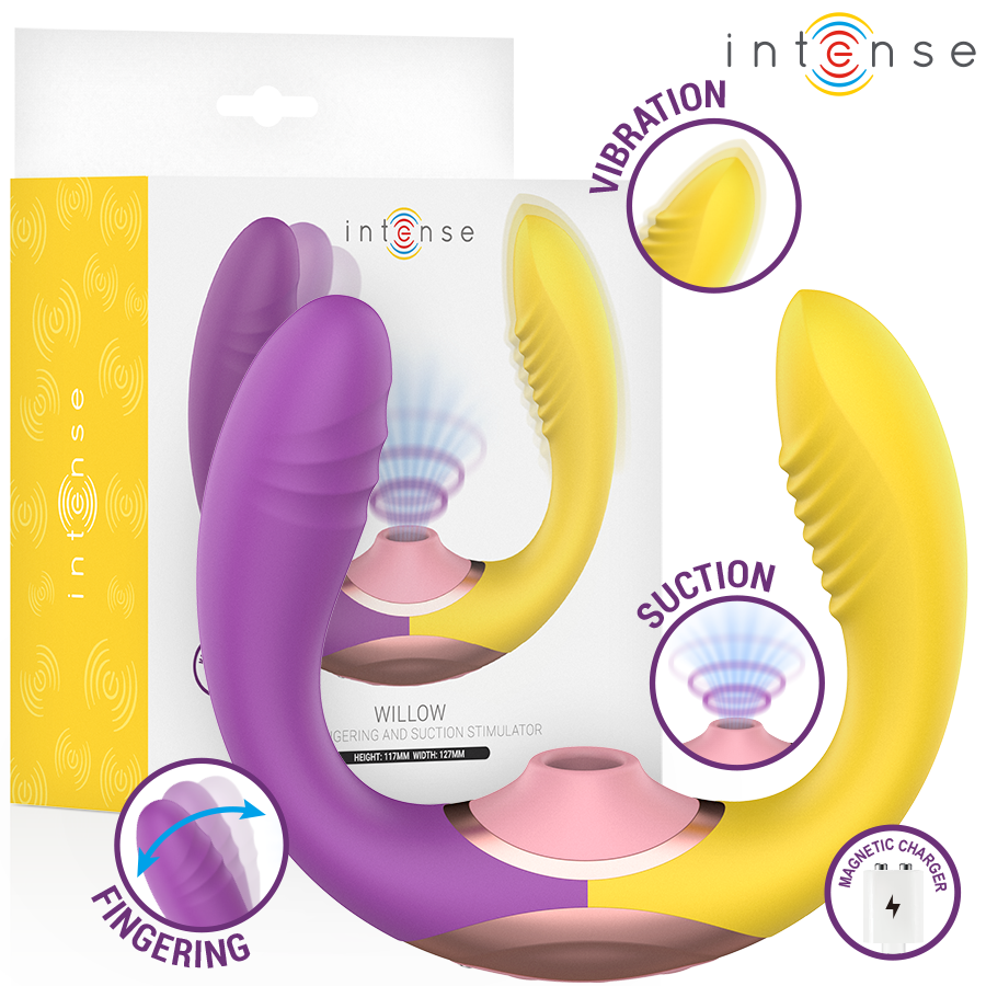 La marca INTENSE HIGH TECH nos facilita esta imagen de su producto INTENSE - WILLOW ESTIMULADOR 3 EN 1 DE SUCCIÓN Y VIBRACIÓN para nuestro catálogo.