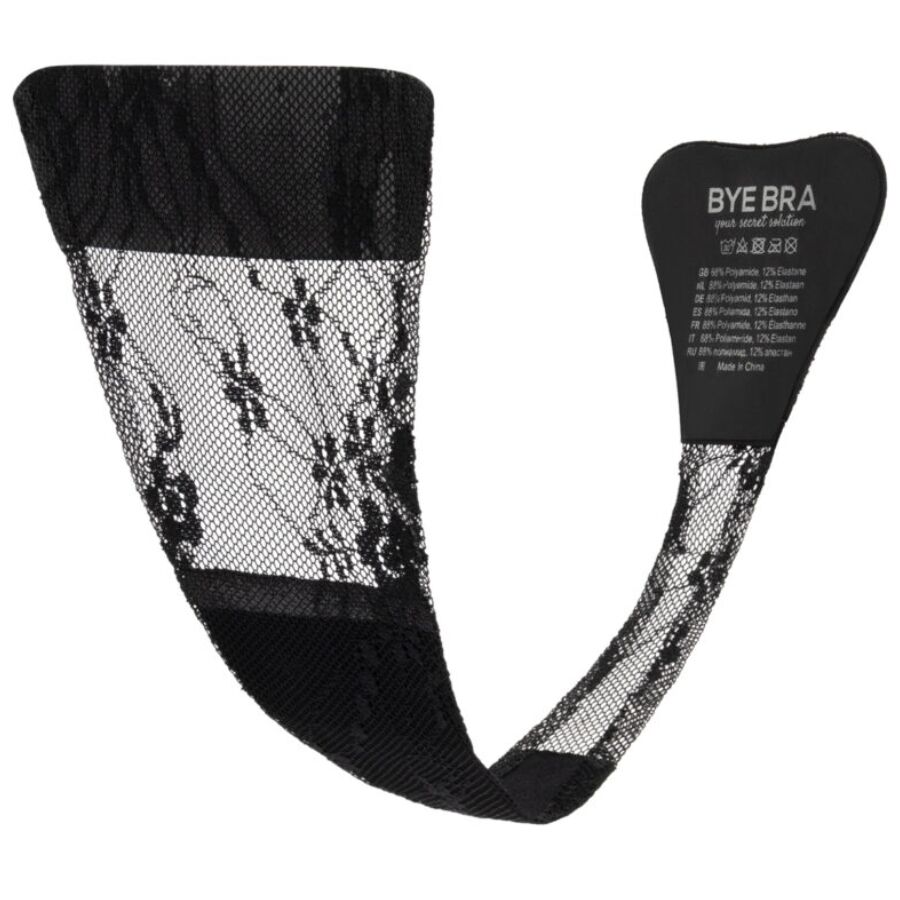 La marca BYE BRA - UNDERWEAR nos facilita esta imagen de su producto BYE-BRA - TANGA ADHESIVO ENCAJE NEGRO TALLA ÚNICA para nuestro catálogo.